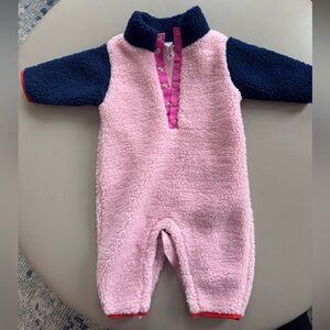 Hanna Andersson size 3-6 fleece onesie
